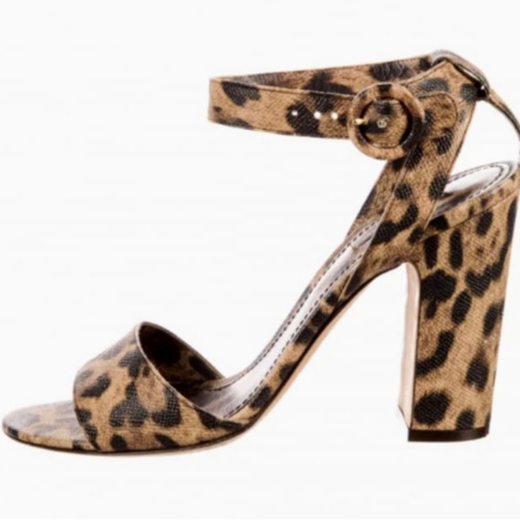 Dolce & Gabbana Shoes - Dolce & Gabbana Leopard Print Leather Heels, 4” Heel